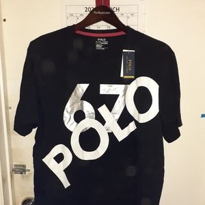 Polo RL "Polo 67" Tee Size XL Black/Silver/White
